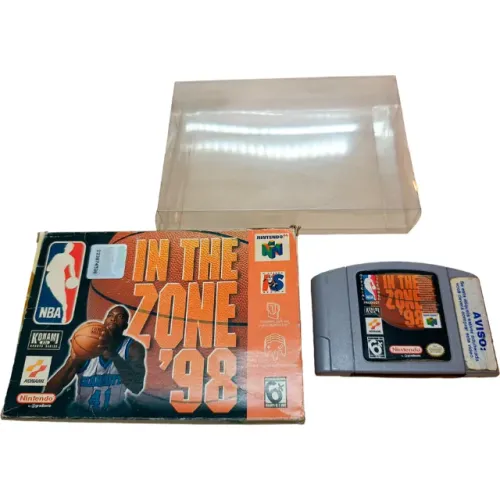 Jogo In The Zone ?98 - Nintendo 64 Nacional com Caixa e Acetato - Ex-Blockbuster n64