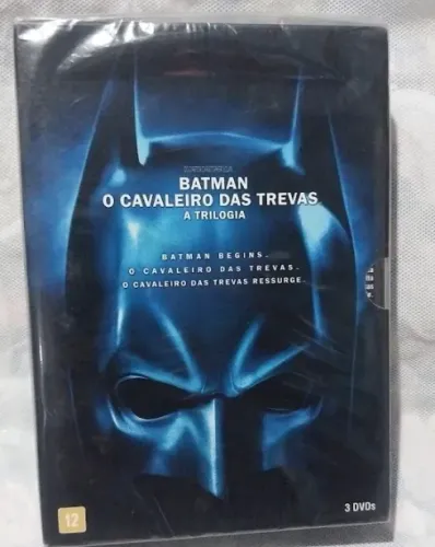 box de 3 DVDs da trilogia "Batman: O Cavaleiro das Trevas"