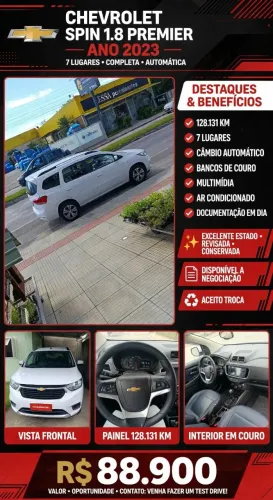 Chevrolet Spin Premier 1.8 8V Econo.flex 5P Aut. 2023