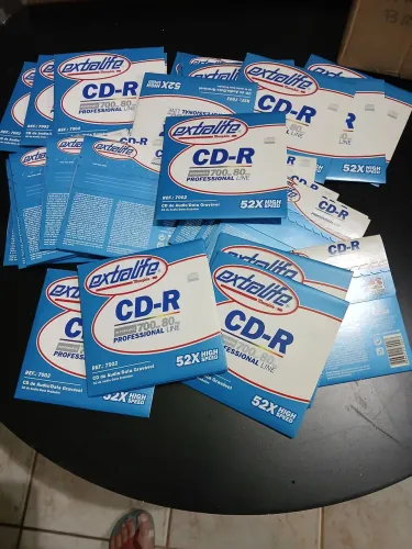 CD ou cd-r virgem para gravação de áudio 