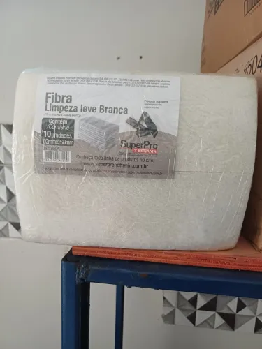 Fibra limpeza leve branca