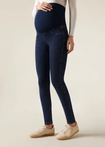 Calça legging jeans maternidade - para grávida
