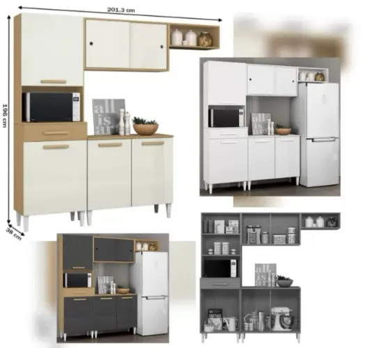 Armário de cozinha completo