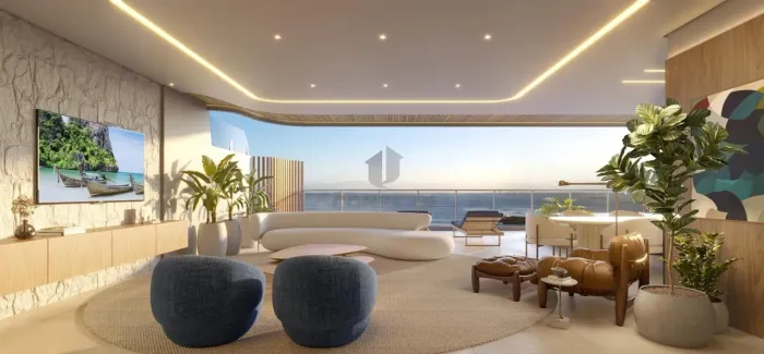 Apartamento na Mata da Praia - 4 suítes, 6 banheiros, 3 vagas, FEV/2028.