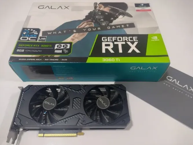 Placa de Vídeo GeForce RTX 3060ti 8gb Galax 1-click OC