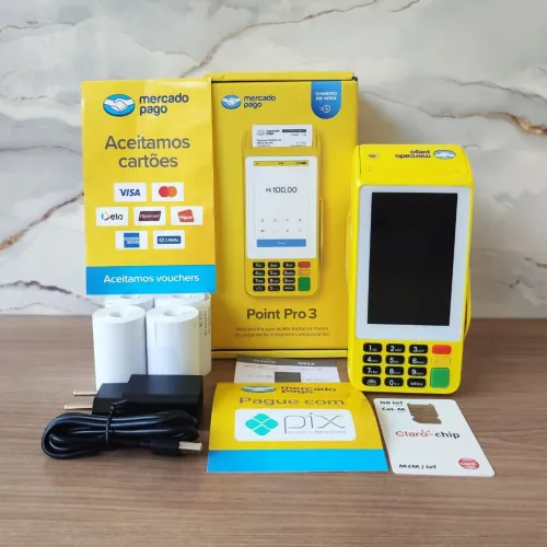 Máquina de Cartão Mercado Pago Point Pro 3 nova na caixa lacrada e com garantia