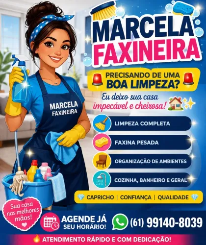 Marcela faxineira