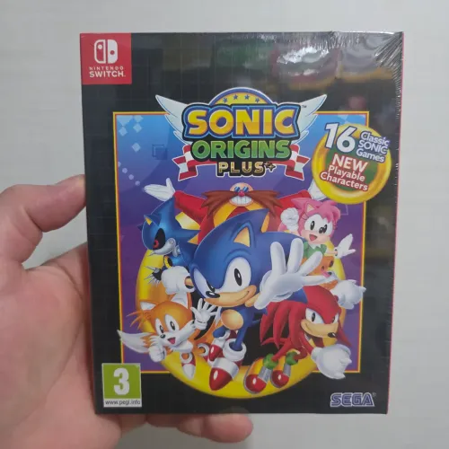 Sonic Origins Plus Nintendo Switch 16 Jogos Clássico Artbook