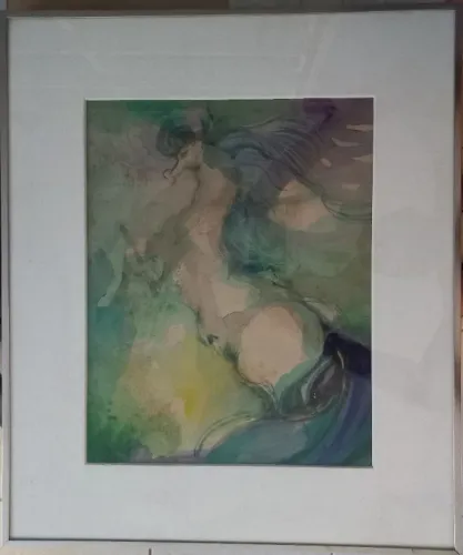Quadro de Martinolli- Obra em acrílica sobre papel   