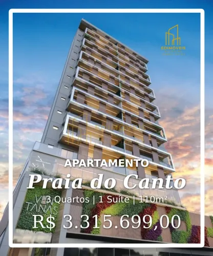 Seu novo lar na Praia do Canto: apartamento com 3 quartos e varanda gourmet!