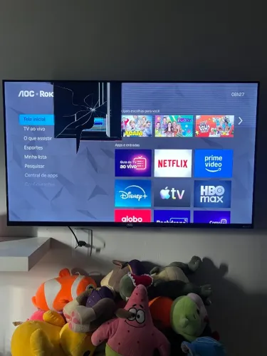 Tv AOC 43 com tela quebrada 