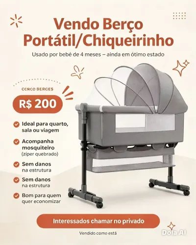 MINI BERÇO CO-BED