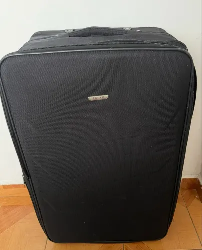 Mala 23kg preta tecido