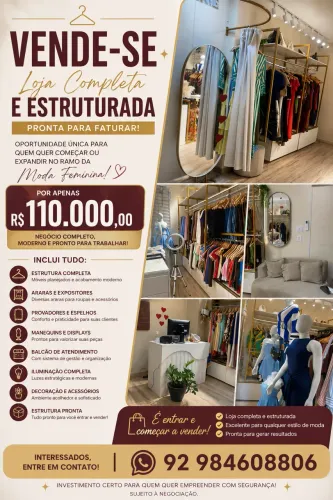 Vendo uma loja completa para só começar e trabalhar 