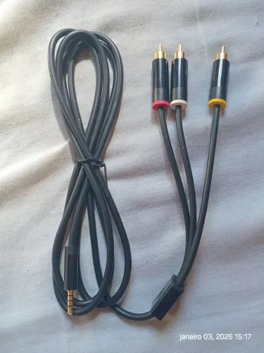 Cabo av áudio vídeo novo