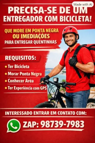 Preciso de entregador com bicicleta