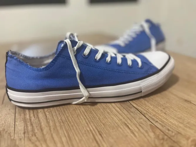 Tênis All Star Converse Cano baixo Azul 43