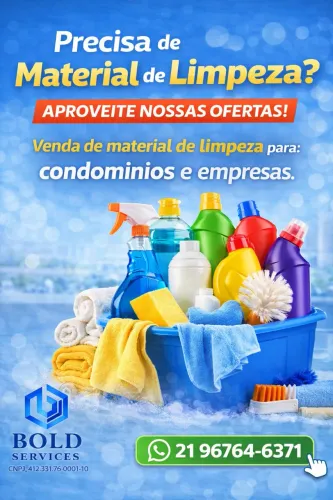 Venda de produtos de limpeza para empresas e condomínios 
