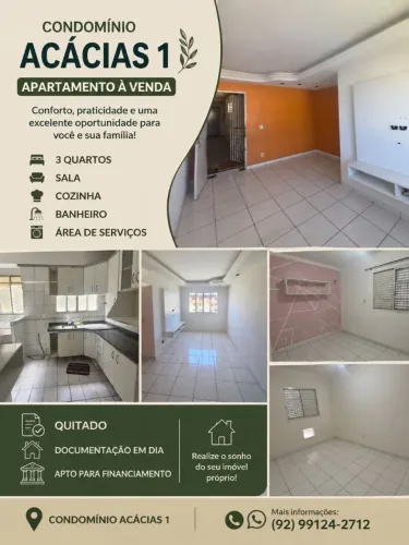 Condomínio Acacias 1, três quartos 