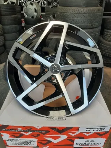 Rodas Aro 18x6' Volcano Mark 8 Polo GTi 5x100 Zeradas