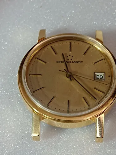 Relógio marca Eterna Matic automático PVD amarelo 