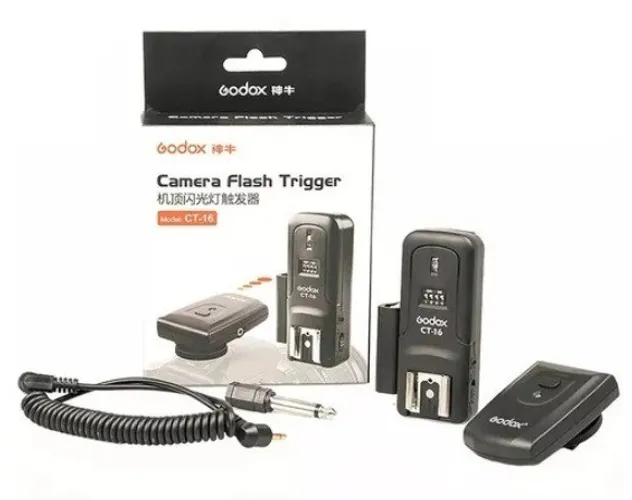 Rádio Flash Godox Universal com 16 Canais Para Canon, Nikon e Outras Marcas