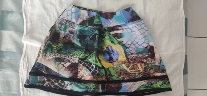 Saia short fitness, magia do mar, P