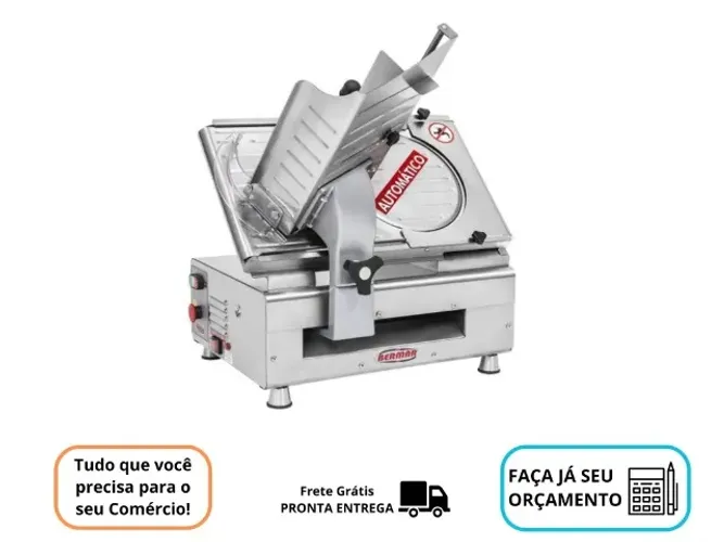 Cortador de Frios Automático 30CM Inox