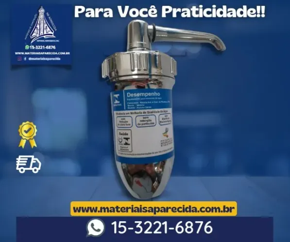 Copo Filtro Torneira Purificador Carvao Ativado - novo