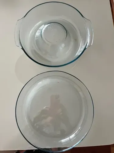 2 pirex de vidro 
