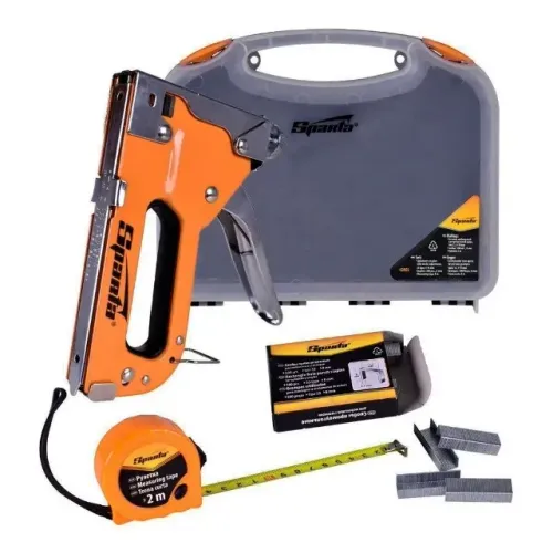 Kit Grampeador Manual Com Ajuste De Pressão