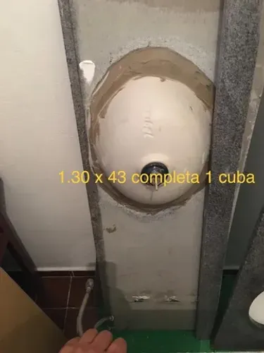 Pia e Cuba para banheiro pedra granito