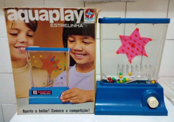 Aquaplay azul estrela anos 80