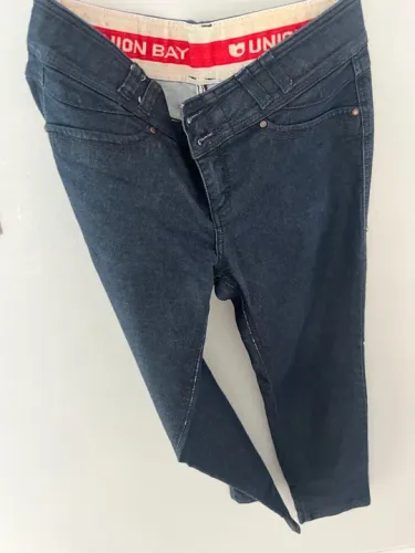 Calça Jeans reta feminina - Azul - Usada