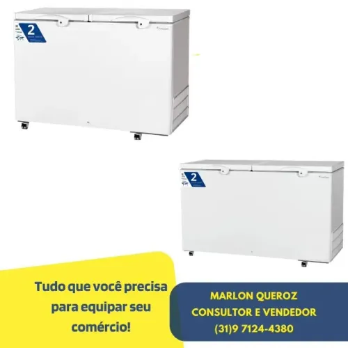 Congelador Fricon 411/503 Litros Novo 2 Tampas