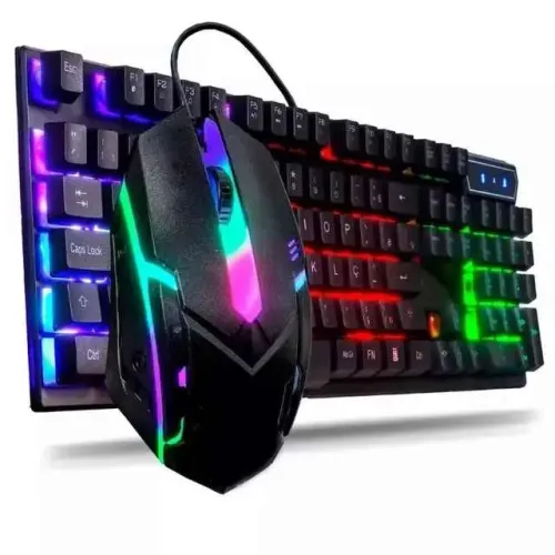 Kit Teclado e Mouse Gamer retroiluminado Led