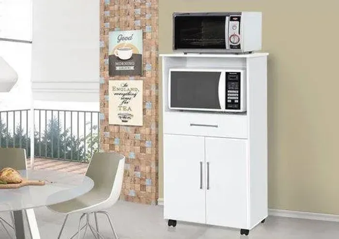 Balcão Ipe 2 Porta 1 Nicho Branco Até 12x - Frete Grátis