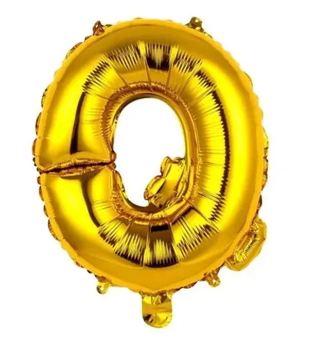 Balão Metalizado Letras Ballon Letter 16" 40cm Wb Cn498 - Letra Q