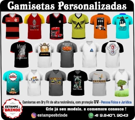 Camisetas Personalizadas, promocionais para Empresas ou Pessoa Física