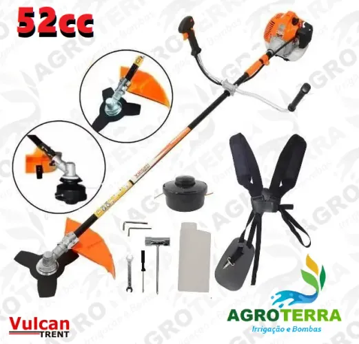 Roçadeira gasolina VR520H profissional 52cc 2.5hp Vulcan trent  2t