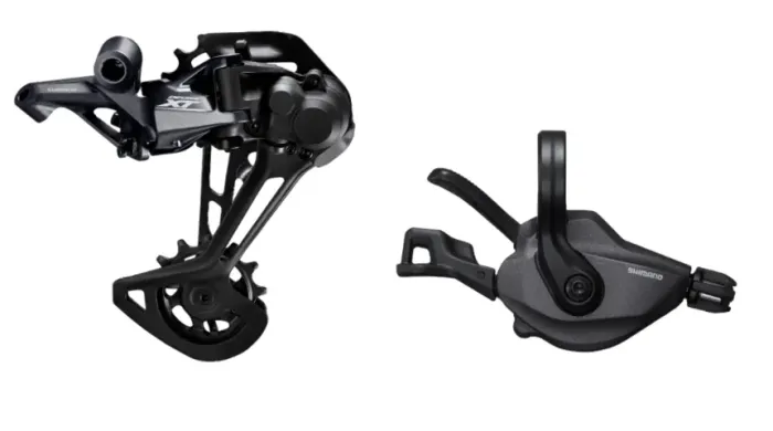 * Câmbio Traseiro Shimano Deore XT M8100 12v + Passador XT c/ Cabo