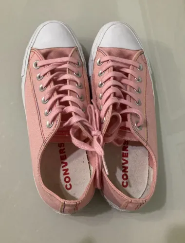 Tênis All Star Rosa 36 Original Costura Arco-Íris