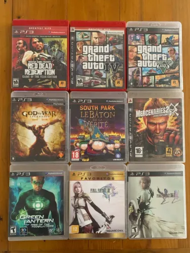 Jogos PlayStation 3 - Preços na legenda