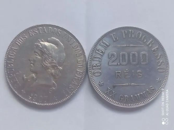 Pataca prata Rs2$000 XX GRAMMAS