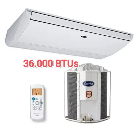 Ar Split Piso Teto Carrier 36000 BTUs + Novo + Nota + Garantia+ Cartão 12x!!