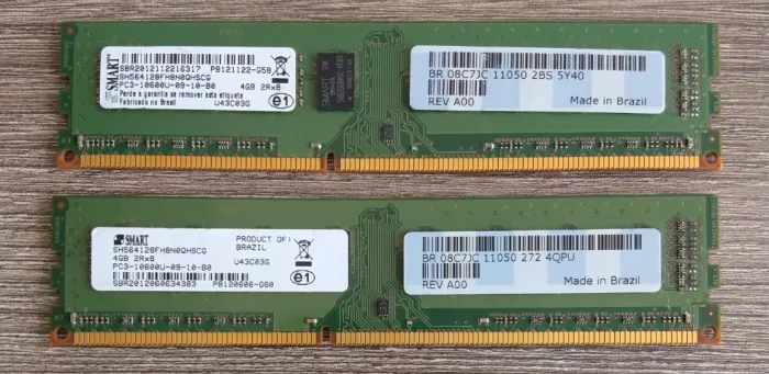 Memória RAM Smart 4gb DDR3 1333mhz modelo SH564128FH8N0QHSCG 10600