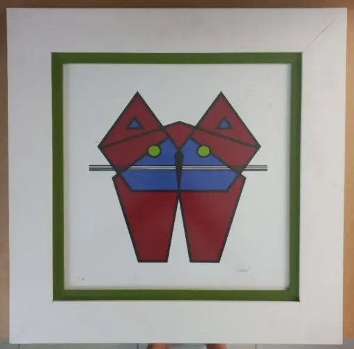 Gravura de Rubem Pondé - Quadro em serigrafia   