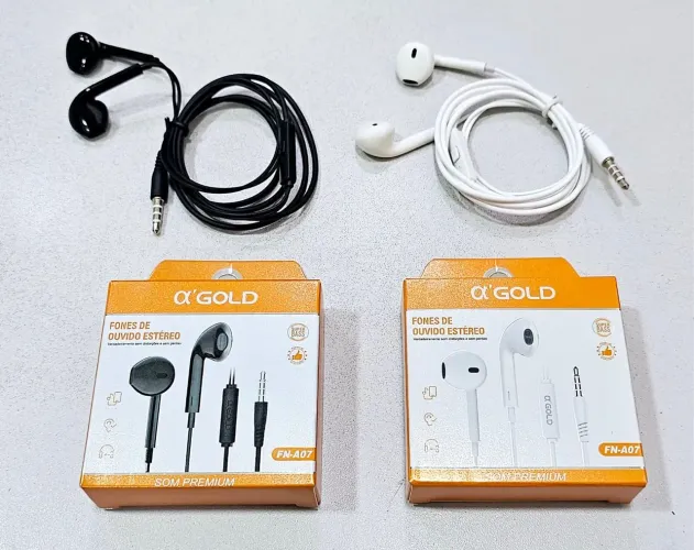 Fone de Ouvido Estéreo ?'GOLD FN-A07 - Som Premium