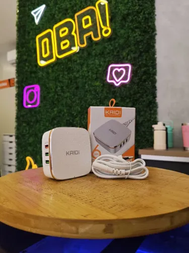 Carregador com 6 entradas USB e carregamento Turbo 3.0 Kaidi