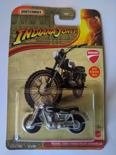 Indiana Jones Themed Ducati Scrambler - Matchbox 